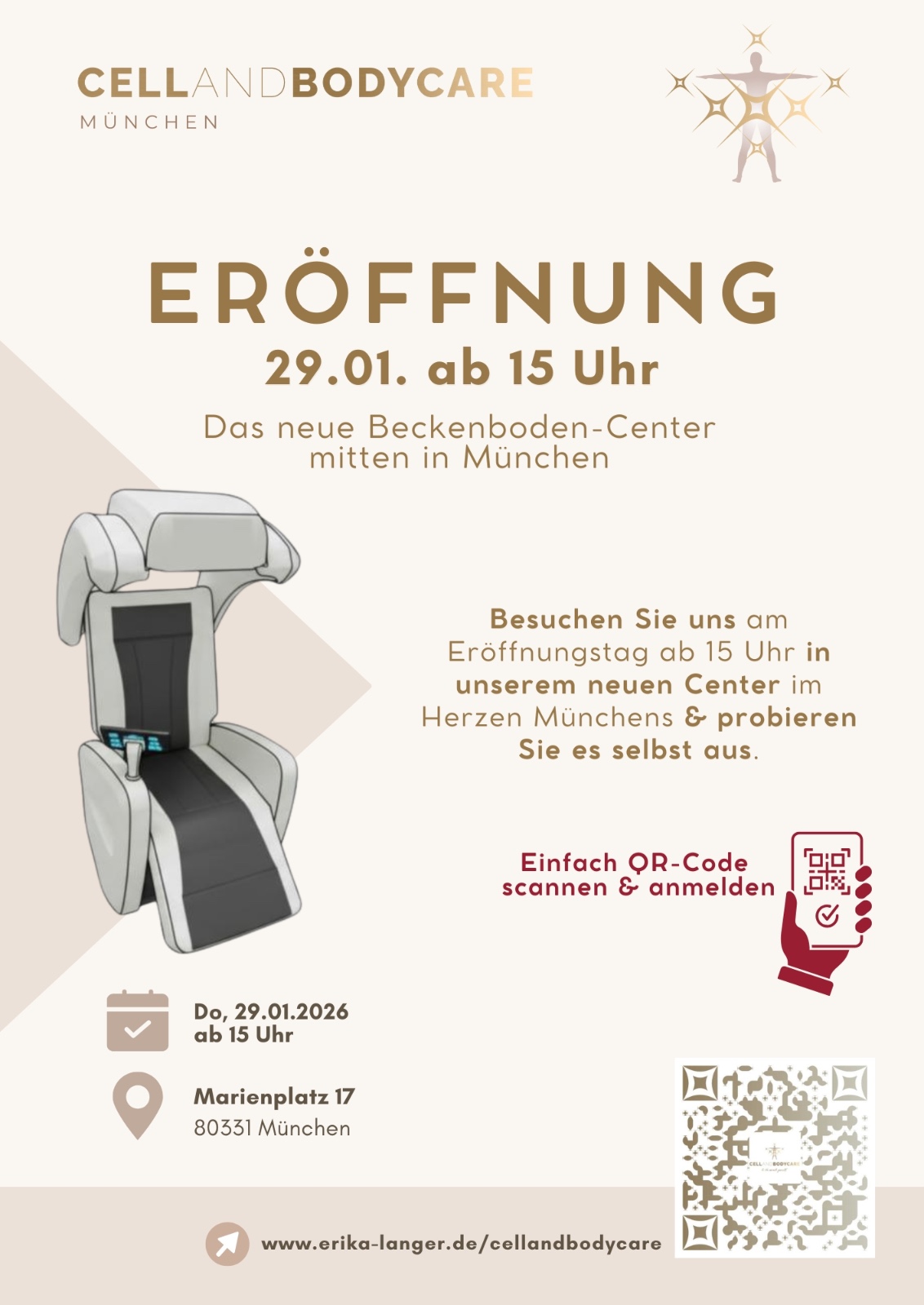 Beckenbodentraining München Marienplatz - CELLANDBODYCARE