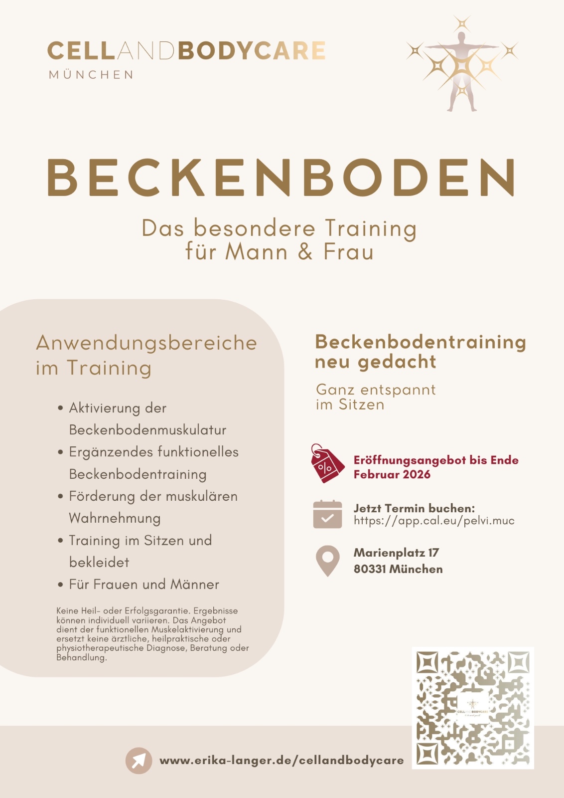 Beckenbodentraining München Marienplatz - CELLANDBODYCARE